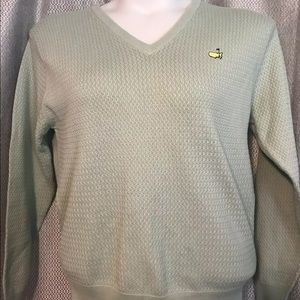 The Masters Golf V-Neck Sweater Magnolia Lane L